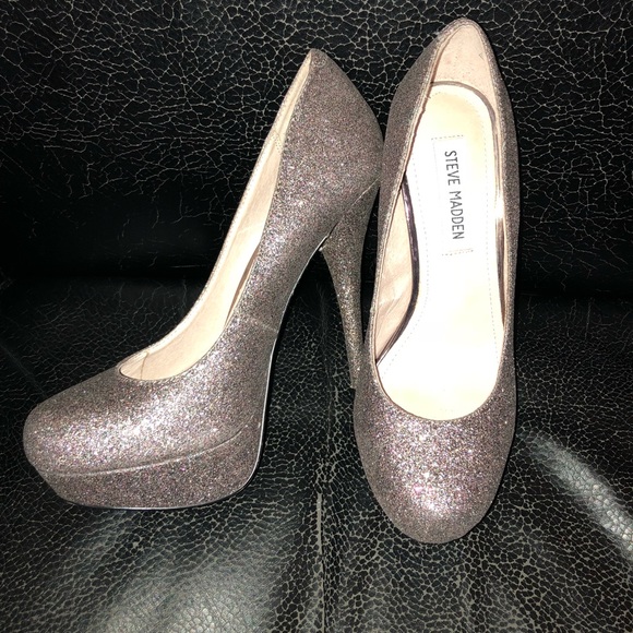 Steve Madden Glitter CARYSSAG Size 7.5 - Picture 2 of 8